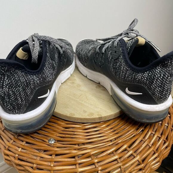 Nike Air Max Sequent 3 Running Shoes Sneakers Athletic Women Size 7.5 Gray Black - Picture 8 of 9